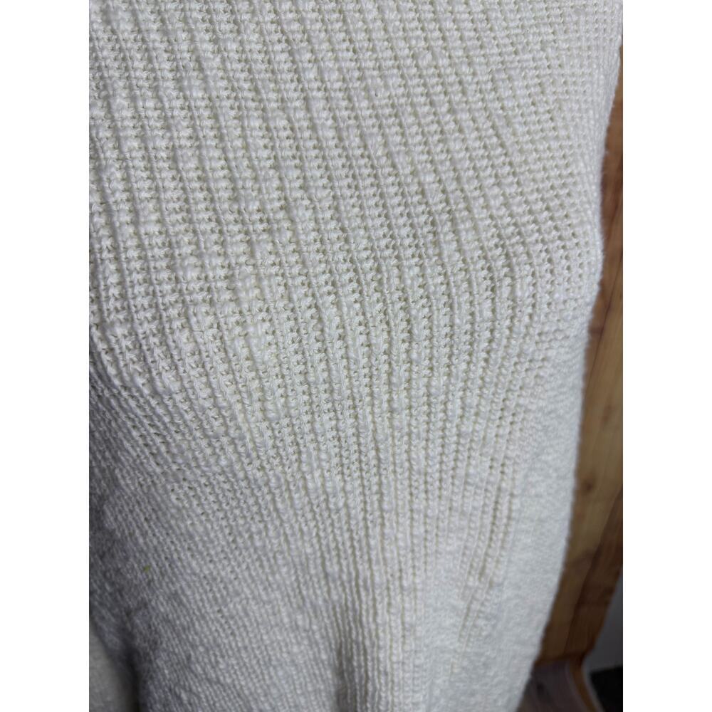 Aerie Mockneck Chunky Knit Sweater White Women's Size M NEW - Picture 4 of 8